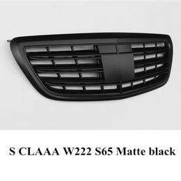 1 piece Top quality ABS Auto Grilles For S CLASS W222 S65 Chrome/Glossy /Matte black Front Air Intake Grille