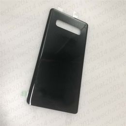 300PCS Battery Door Back Housing Cover Glass Cover for Samsung Galaxy S10 Plus G973 G975 with Adhesive Sticker free DHL