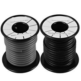 Freeshipp14awg Wire Soft and Flexible Silicone Insulated Wire 66 Feet [33 ft Black And 33 ft Red ] Stranded Wire High temperature resist