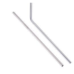 Stainless Steel Drinking Straws Reusable Straws Metal Drinking Straw Bar Drinks Party wine Accessories 6MM*0.5*215 SN2417