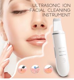 Ultrasonic Ion Facial Cleaning Instrument Skin Scrubber Ion Deep Face Cleaning Peeling Rechargeable Skin Care Beauty Cleaner Device