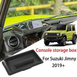 ABS Black Central Console Phone Holder Storage Box For Suzuki Jimny 2019 UP Car Interior Accessories