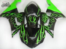 chinese fairings kit for kawasaki ninja zx6r 2005 2006 zx636 636 zx6r 05 06 motorcycle road sprot fairing kits green flames