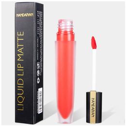 HANDAIYAN 12 Colours Lip Tint Matte Lipstick Waterproof Lip gloss Makeup Long Lasting Lipsticks Pigment Velvet Red labiales Matte Lip Gloss