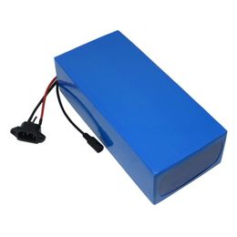 Free shipping 52V Lithium battery 52V 21AH scooter battery 51.8V Ebike battery use for Samsung 3500mah cell 30A BMS 2A Charger