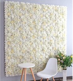 60x40cm Artificial Flower Wall Backdrop Decoration Road Lead Hydrangea Peony Rose Romantic Wedding Arch Pavilion Corners Decor