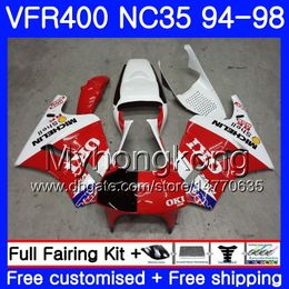 Kit Not race !white For HONDA RVF400R VFR400 NC35 V4 VFR400R 94 95 96 97 98 270HM.3 RVF VFR 400 R VFR 400R 1994 1995 1996 1997 1998 Fairing
