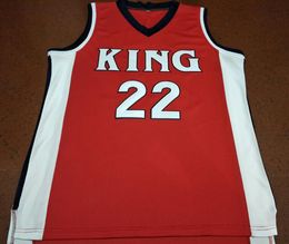 Custom Men Youth women #22 Kawhi Leonard Martin Luther King College Basketball Jersey Size S-4XL or custom any name or number jersey