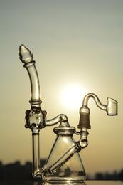 10 Inch clear Glass Bong Water Pipe straight Hookah Dab Rig and Perc Oil Rigs 14 mm Joint Bongs Water Pipes