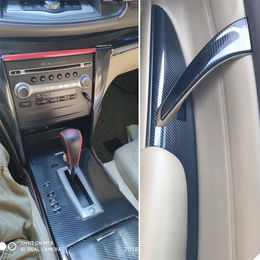 Nissan Teana J32 2008-2012 Iç Merkezi Kontrol Paneli Kapı Kolu 5D Karbon Fiber Çıkartmalar Çıkartmaları Araba Styling Accessorie