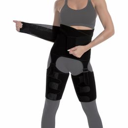 3 in 1 Fitness BuLift Body Shaper Thigh Waist Trainer Belt Tummy Control Slimming Corset Cincher Wrap Adjustable Shapewear