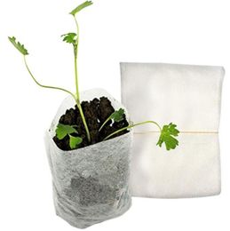 Non-woven Nursery Bags Nursery Pots Seedling Raising Bags 8*10cm 100pcs/Pack Fabric Grow Pot Non-woven Grow Bag GGA2144