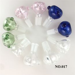 female bowl pieces NZ - Glass Slides Bowl Pieces Bongs Bowls 14mm 18mm Male Female Heady Smoking Water pipes dab rigs Bong Slide oo