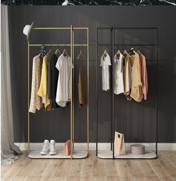 Marble hanger Lightweight Luxury Bedroom Furniture Iron Clothing Rack Creative Nordic Fashion Hat Racks160l
