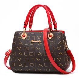Pink sugao luxury handbag women shoulder handbags designer tote bag letters printed pu leather lady handbag shopping bags BHP