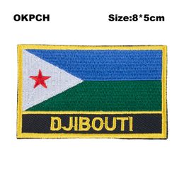 Free Shipping 8*5cm Djibouti Shape Mexico Flag Embroidery Iron on Patch PT0079-R