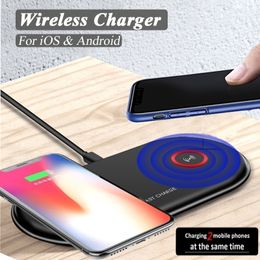 iphone 10 charger Canada - High Quality 5W Dual fast wireless charger for iPhone 11 11Pro XS Max XR 8 for Samsung S10 S9 S8 note 10 free shipping