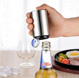 Easy Press Automatic Beer Opener Press Type Personalised Push Down Bottle Opener with Customised Laser Logo SN2339