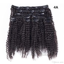 JOVO BEAUTY Supply Burmese 3B 3C 4A 4B 4C Natural Black 100g 120g Afro Kinky Curly Clip in Human Hair Extensions