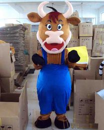 2019 Hot sale Cow Mascot cartoon, factory physical photos, quality guaranteed, welcome buyers to the evaluation and cargo photos