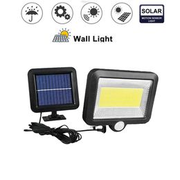 100/56/30 LED Solar light 3modes solar Powered Panel PIR Motion Sensor Wall lamp Yard Fence Outdoor Path Street Garden lighting split mount