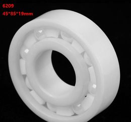 1pcs/lot Free shipping 6209 ZrO2 full Ceramic bearing 45x85x19mm Zirconia Ceramic deep groove ball bearings 45*85*19mm
