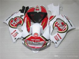 zxmotor 7gifts fairing kit for suzuki gsxr600 gsxr750 srad 19962000 white red gsxr 600 750 96 97 98 99 00 fairings df56