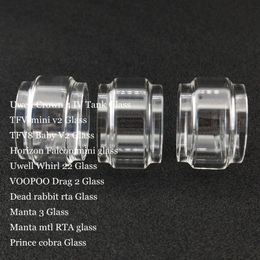 Fat Replacement Bulb Glass Tube for Crown 4 Whirl 22 TFV-mini v2 TFV8 Baby V2 Falcon mini Drag 2 Manta 3 MTL RTA Prince Cobra