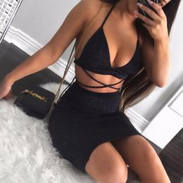 Fashion Two Pieces Set Women Clothing Sexy Solid Crop Tops and Pencil Skirt Spaghetti Strap Bandage Two Pieces Outfits