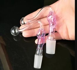Bones S Pot Glass Bongs Accessories   , Colorful Pipe Smoking Curved Glass Pipes Oil Burner Pipes Water Pipes Dab Rig Glass Bongs Pipe