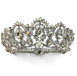 Luxurious Sparkle Pageant Crowns Rhinestones Wedding Bridal Crowns Bridal Jewellery Tiaras & Hair Accessories shiny bridal tiaras285n