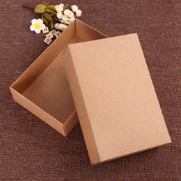 Large Packaging Box Kraft Cardboard Gift Boxes Underwear Box Socks 28x18x8cm Price: US