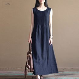 Promotion Robe Longue En Lin Plissé Vente Robe Longue En