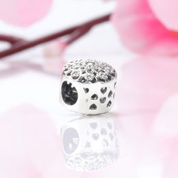 Wholesale-t Charm Beads for Pandora 925 Sterling Silver Plated 18K Gold CZ Diamond Luxury Designer Jewellery Lady DIY Bracelet Beaded Box