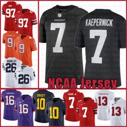 white IMWITHKAPJerseys Colin Kaepernick Nick Bosa Dwayne Haskins Jr Tua Tagovailoa Tom Brady Barkley Trevor Lawrence Travis Etienne Jr. AED