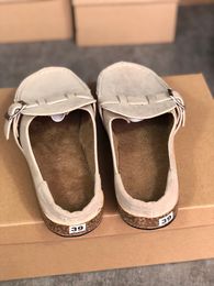 Women Sandals Slides Designer Mules Slippers SummerRound Toe Flip Flops PU Leather Beach Flat Slipper 5 Colours Big size 35-43 NO04