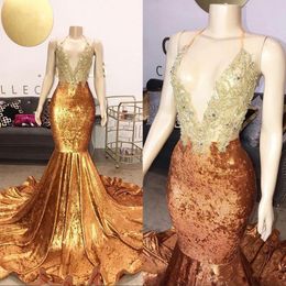 Veet Mermaid Modest Prom Dresses Beading Sequins Halter Sweep Train Illuion Bodice Custom Made Evening Party Gown Plus Size