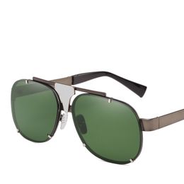 Luxary- High Quality Square Sunglasses Men Brand Design Oversized Sun Glasses For Men Male Homme Gafas Oculos de sol UV400 2018 Unique