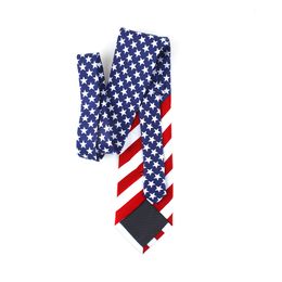 American Flag Patriotic Fourth of July Holiday Necktie or Bow Tie USA Flag Bowtie Set or Necktie Set236O