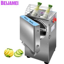 BEIJAMEI Automatic Vegetable Fruit Cutting Shredding Machine Commercial Vertical Vegetable Fruit Slicer Shred Cutter Machine Price