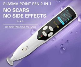 2 IN 1 Fibroblast Plasma Pen Needle Free Eyelid Lifting PlasmaPen Anti Wrinkle Skin Tightening Mole Remover Beauty Machine