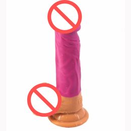 Realistic Dildos Simulation Penis Fun Massage Stick Male Root Anal Sex Fun Masturbation Adult Sex Toy Shop