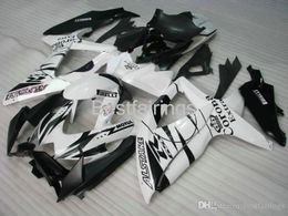 Black white OEM fairing kit for SUZUKI GSXR600 GSXR750 2008 2009 2010 fairings GSXR 600 750 08 09 10 Injection molding CV55