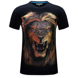 Altın Aslan tshirt Erkekler t gömlek 3D t-shirt Sonbahar Tee Baskılı Üst Marka Streawear Erkek Harajuku Unisex Kısa DropShip