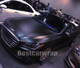 Black chrome matte ceramic Vinyl Wrap With Air Bubble Free For Whole car wrap covering 3M quality low tack glue size 1.52x20m/Roll 5x65ft