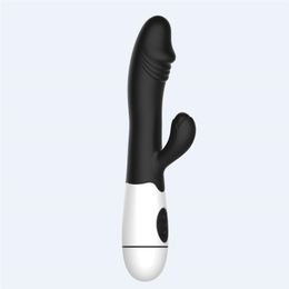 AA Designer Sex Toys Unisex 30 Speed Dual Vibration G-spot Vibrator Silicone Rabbit Vibrators Waterproof Dildo Massager Sex toys for Women