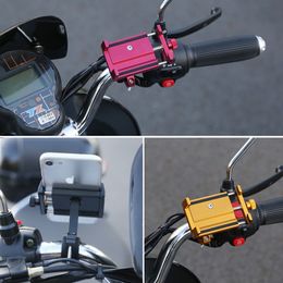 New Motorcycle Phone Holder Mount Universal Aluminium Alloy Bike Phone Holders Handlebar Bicycle Phones Bikes Motorcycle Phones Stands