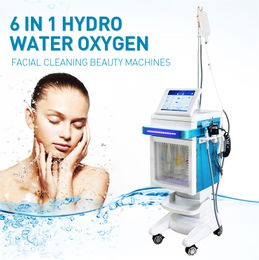 Vertical 6 in 1 water oxygen aqua machine peel for skin care /facial cleaning aqua dermabrasion /crystal dermabrasion