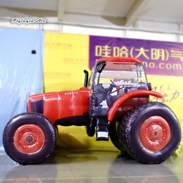 Advertising Inflatable Agricultural Tractor Model 2m Red Artificial Cultivator Large Mechanical Tractor For Exhibition And Business Show