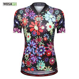 Wosawe A Mountain Country Bicycle Cycling Wear Short Sleeve Jacket Bicycle Serve Bicycle Take A Ride Woman